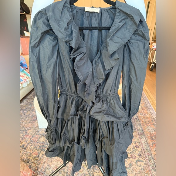 Ulla Johnson Black Long Sleeve Lola Dress Size 0 - Picture 2 of 4